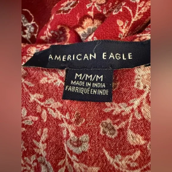 American Eagle Red Long Sleeve Dress *GREAT USED CONDITION* - Picture 11 of 11